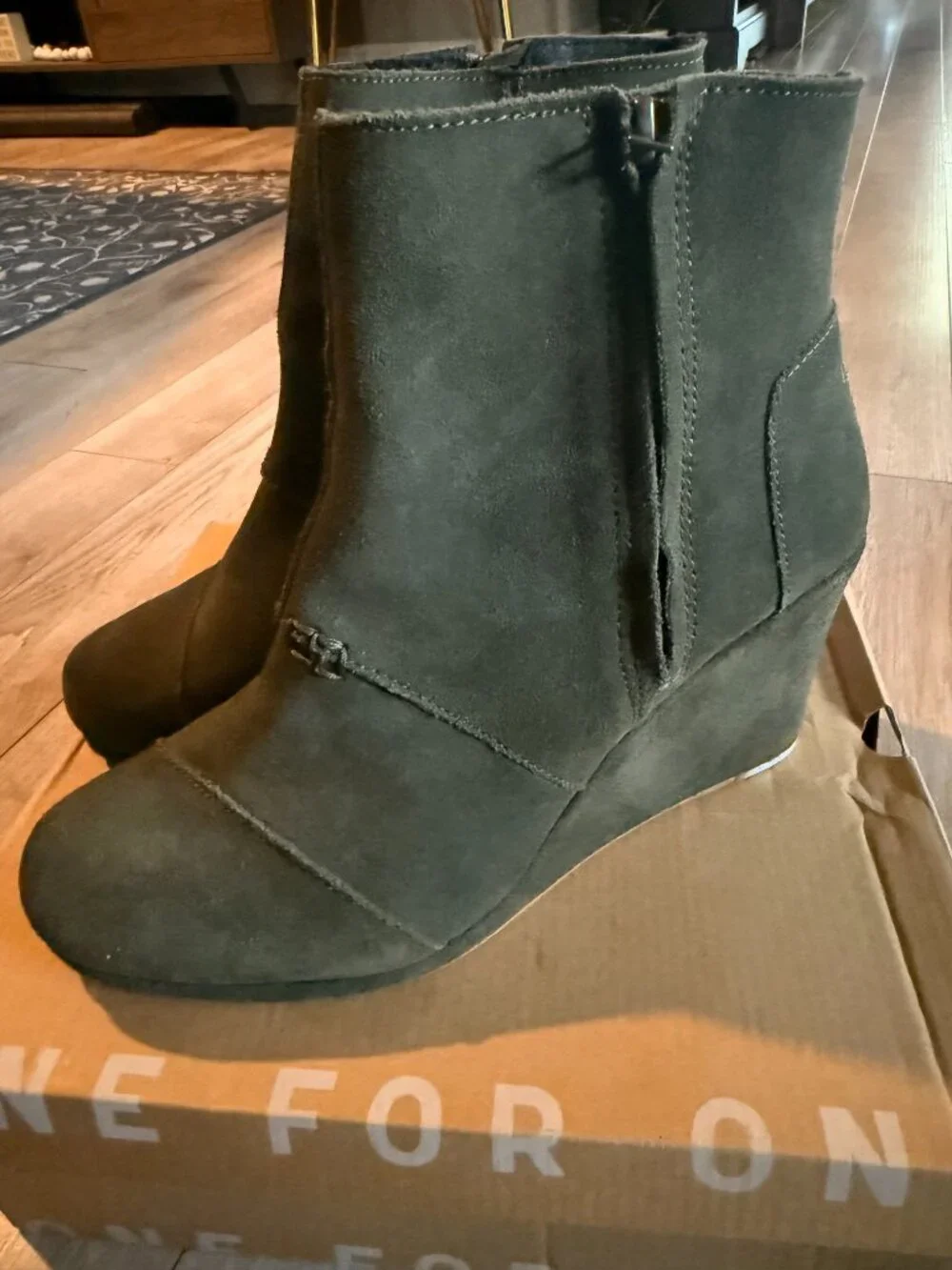 Toms Desert Wedge Ankle Bootie